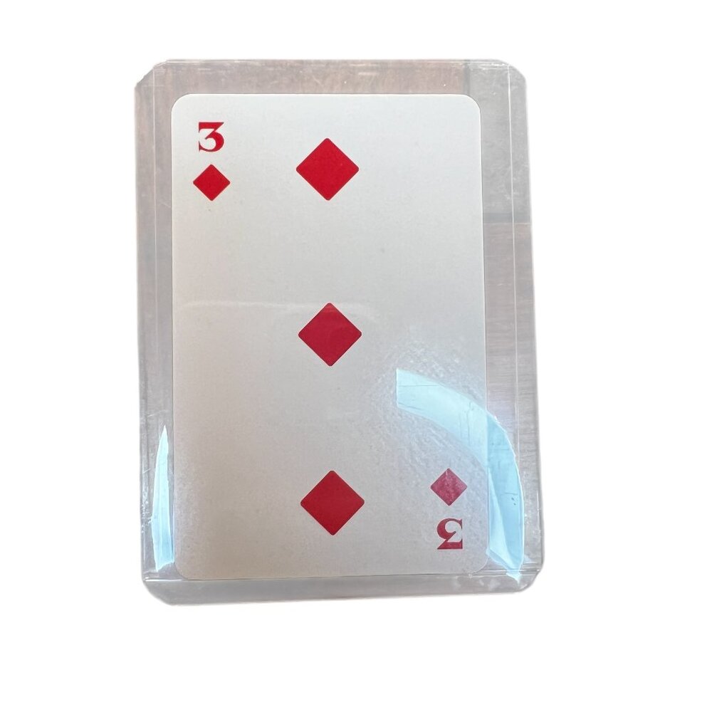 Prada 3 of Diamonds Playing Card